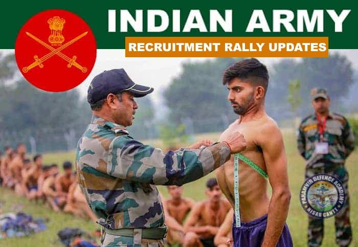 Indian Army Recruitment Rally Notifications