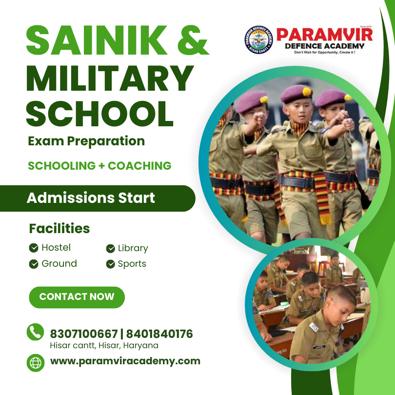 best Sainik School and Military school coaching in hisar